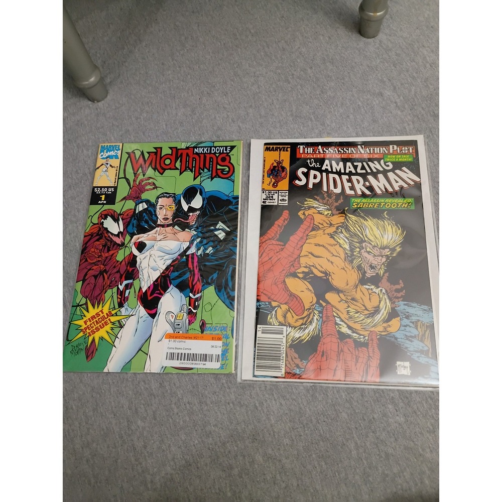 Marvel Comics Amazing Spider-Man 324 Sabretooth Wild Thing 1 Todd McFarlane Lot